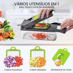 Cortador e Fatiador de Legumes Multifuncional 16 em 1