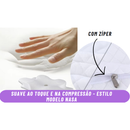 TRAVESSEIRO ORTOPÉDICO BORBOLETA CERVICAL PARA COMBATE A DORES NA COLUNA, DORES DE CABEÇA - VISCOELASTICO FRONHA LAVÁVEL