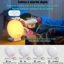 Luminária Abajur Inteligente Rgb Gamer Base De Indução Simulação do Nascer Do Sol