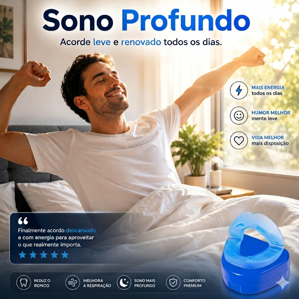 Protetor Bucal AntiRonco SleepFit™ – COMPRE 1 LEVE 2