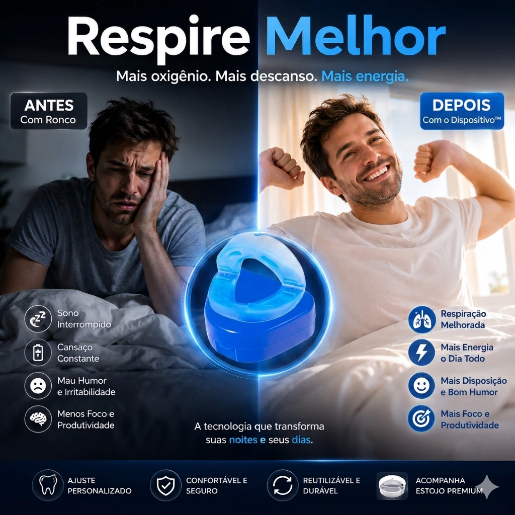 Protetor Bucal AntiRonco SleepFit™ – COMPRE 1 LEVE 2