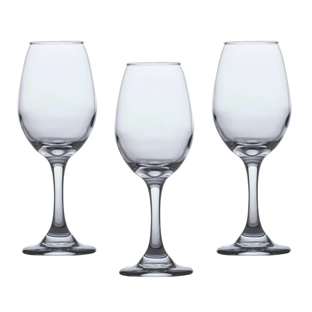 Kit com 6 Taças de Vidro Agua e vinho Tinto Luxo
